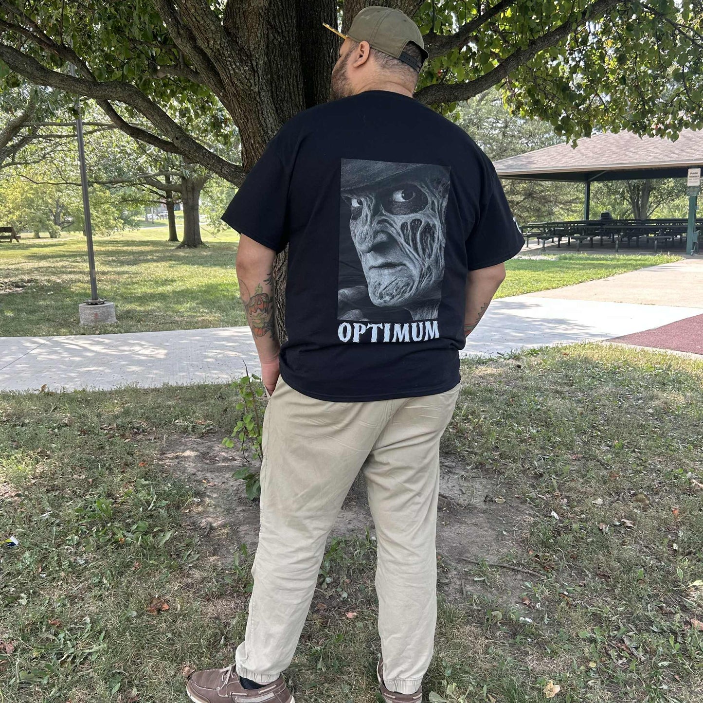 Nightmare Series: Freddy's Gaze - Premium Horror T-Shirt
